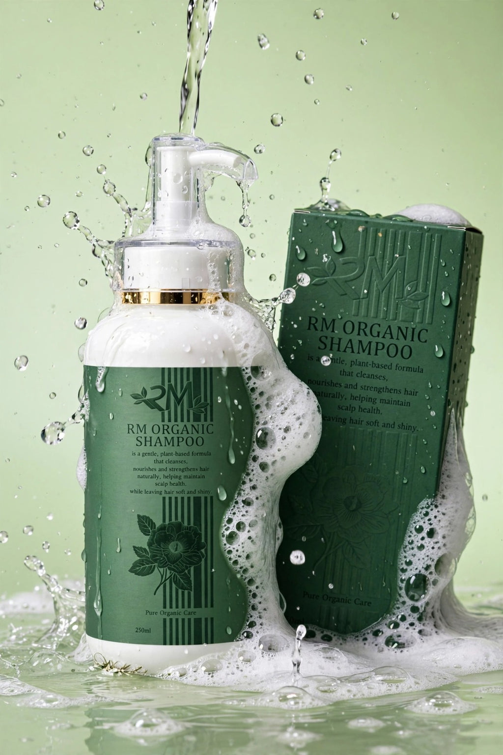 RM organic shampoo