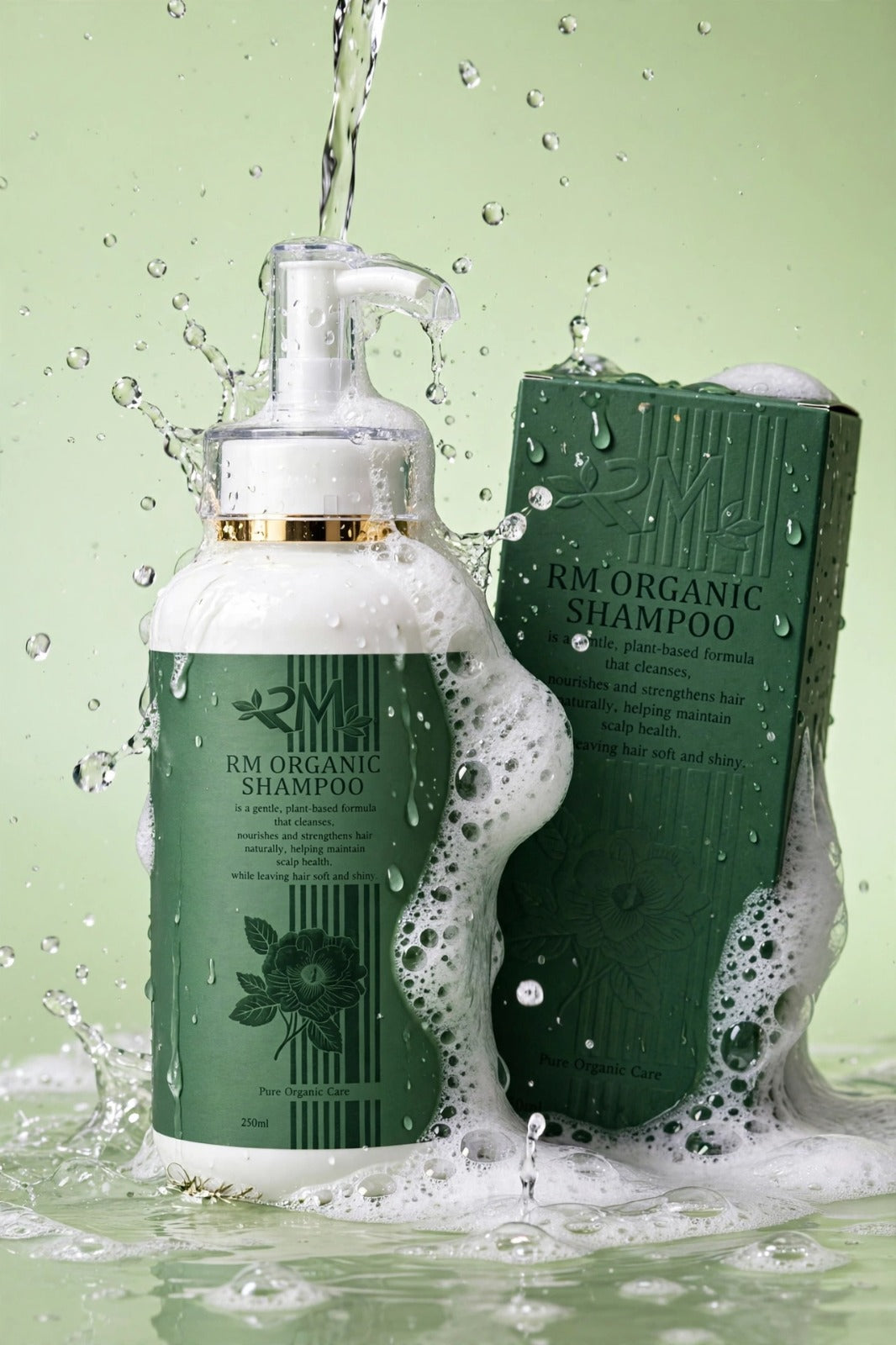 RM organic shampoo